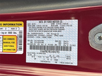 2025 Ford Mustang GT Fastback