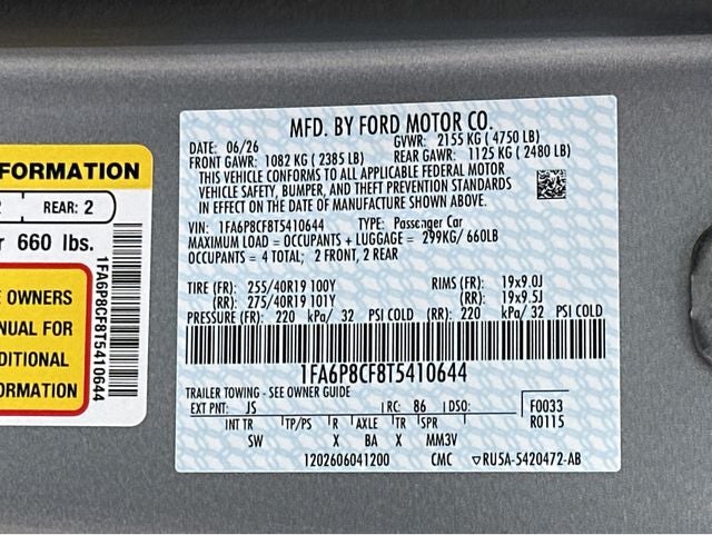 2026 Ford Mustang GT Premium Fastback