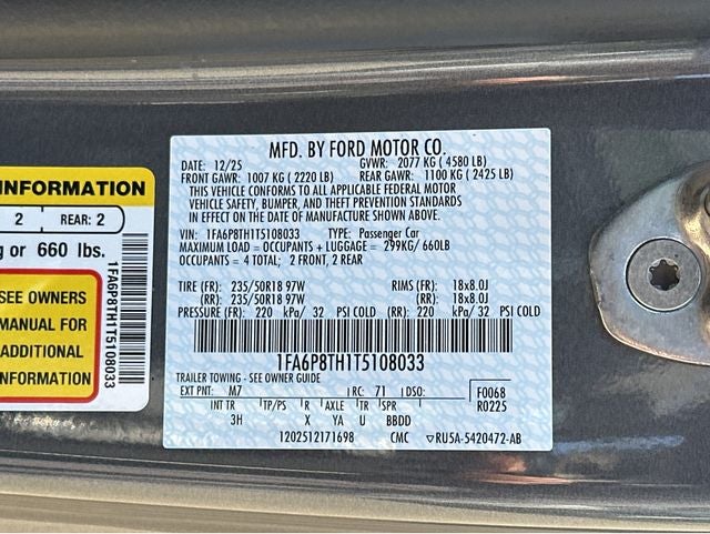 2026 Ford Mustang EcoBoost® Premium Fastback