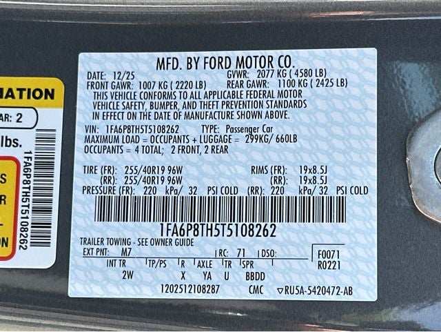 2026 Ford Mustang EcoBoost® Fastback