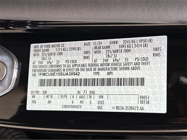 2025 Ford Escape Plug-In Hybrid Plug-in Hybrid