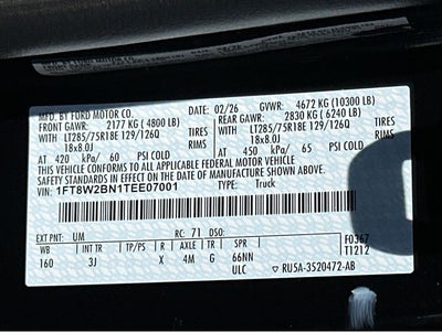 2026 Ford F-250SD F-250® XLT