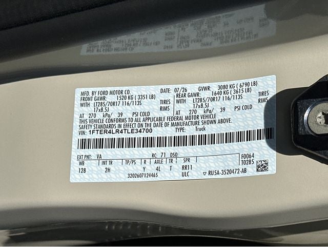 2026 Ford Ranger RANGER 4X4 C/C