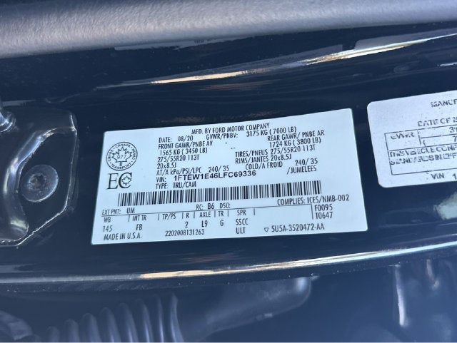 2020 Ford F-150 XLT
