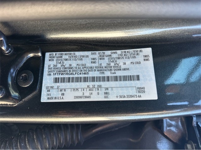 2020 Ford F-150 Raptor