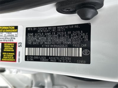 2022 Toyota Camry XSE