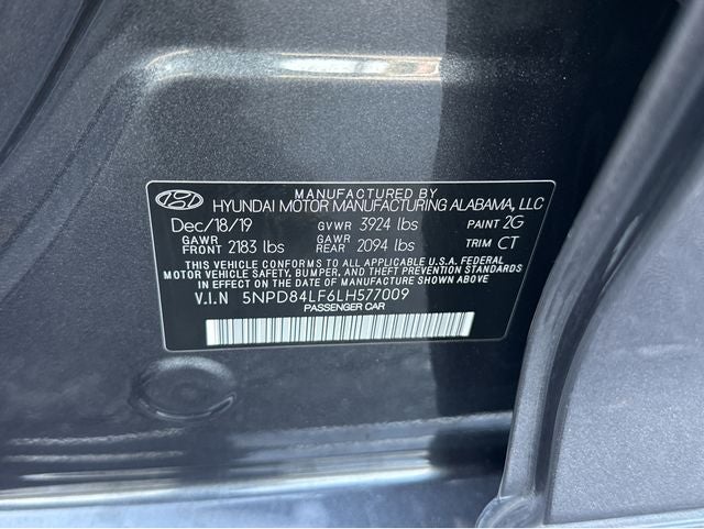2020 Hyundai Elantra SEL