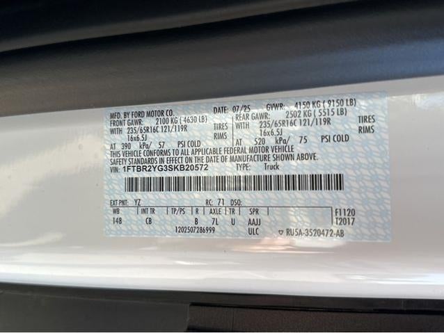 2025 Ford Transit Commercial Cargo Van