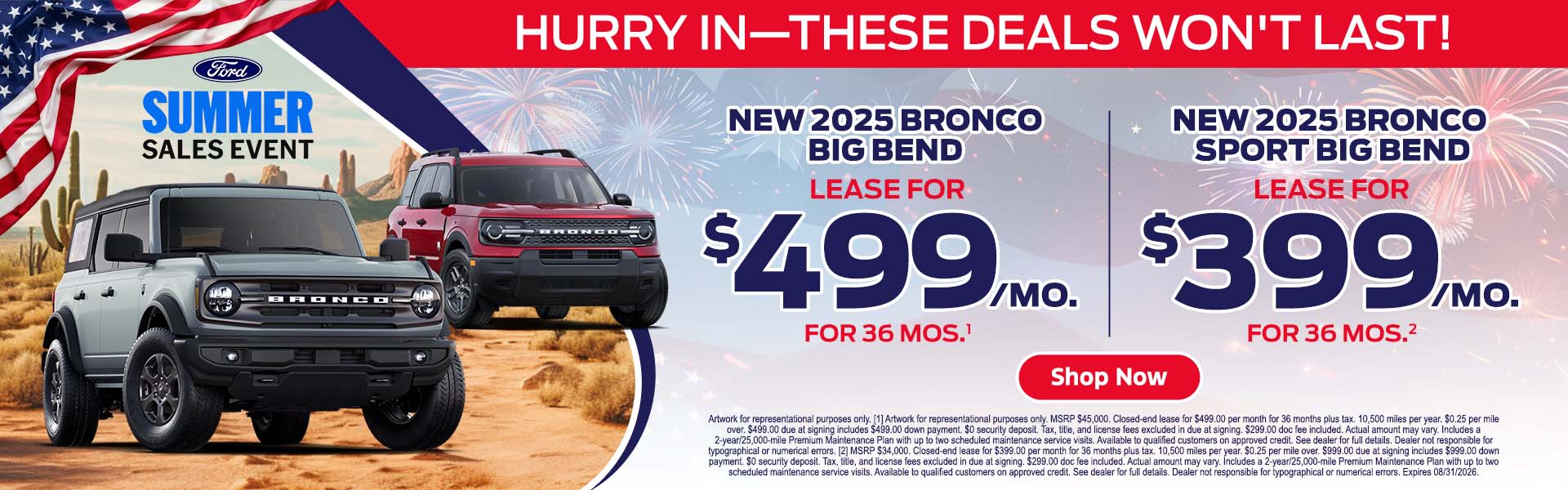 2025 Ford Bronco Specials