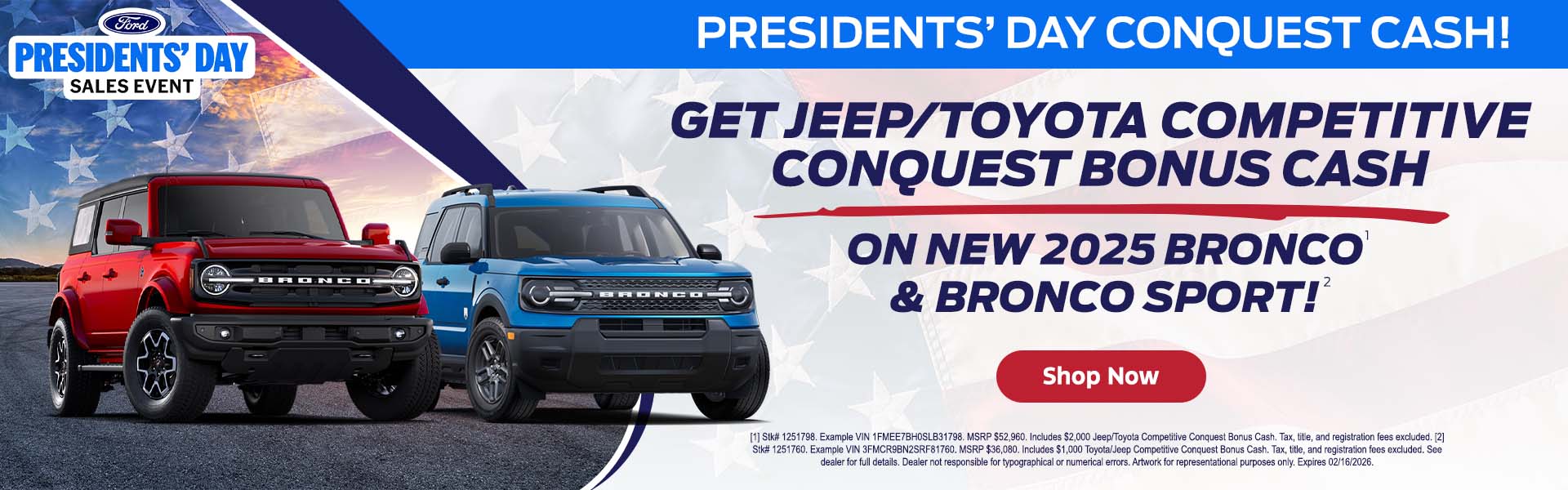 Presidents Day Conquest Cache