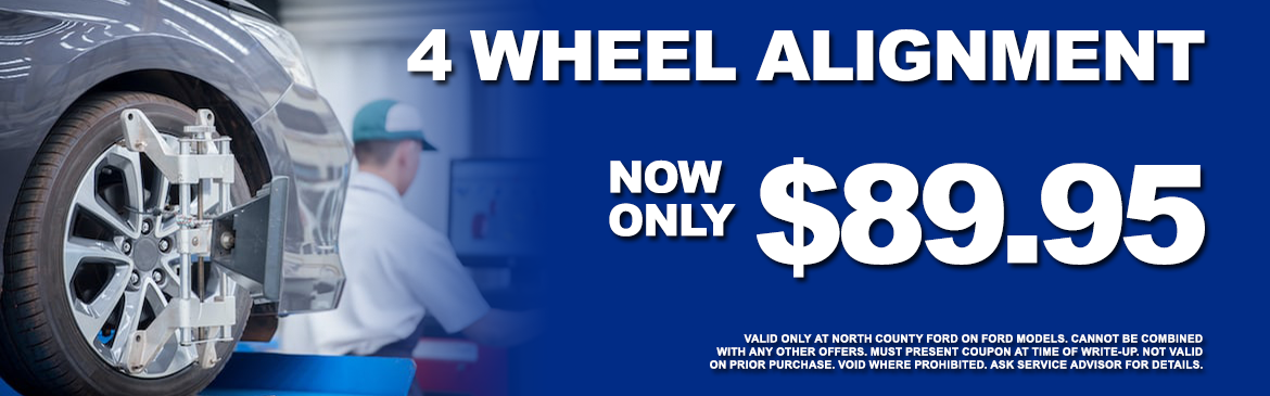 $89.95 4 Wheel Alignment